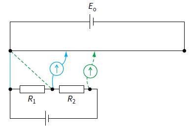 Potentiometer circuit for comparing potential differences