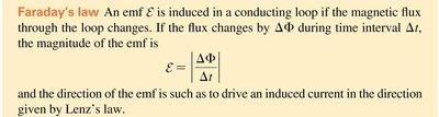 Faraday's law explanation