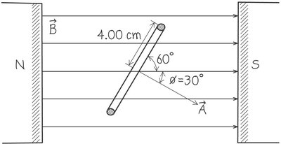Coil in a changing magnetic field