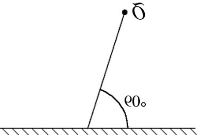 Charge suspended at an angle in an electric field