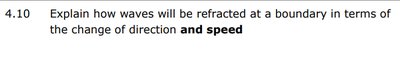 Explanation of wave refraction at a boundary