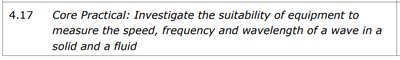 Core practical: measuring speed, frequency, and wavelength of waves
