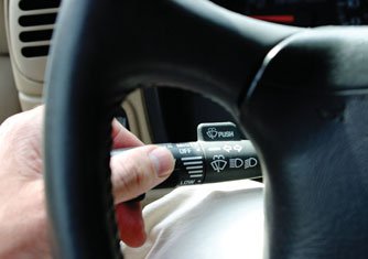 Windshield wiper control lever