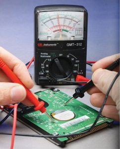 Analog multimeter measuring circuit