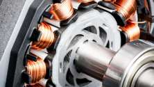 Electric motor with copper coils