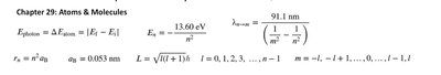 Atomic energy levels and transitions