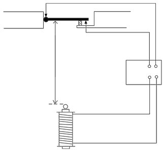 Experimental setup for measuring g with a ball-bearing and timer