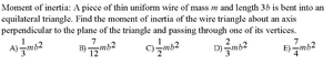A math problem with a triangle