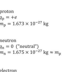 Proton and neutron properties