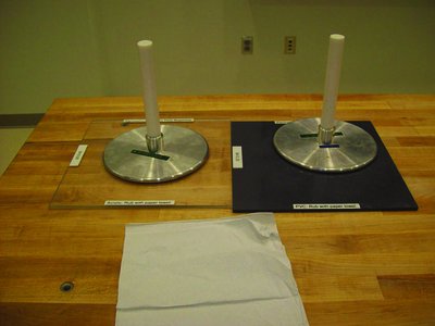 Electrophoros demonstration: conductors and insulators