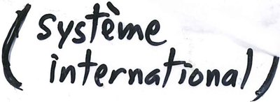 Système international handwritten
