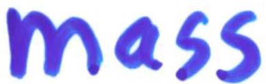 Mass handwritten
