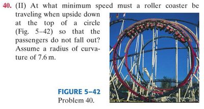 Roller coaster upside down in a loop