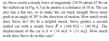 Problem statement: pushing a car at an angle