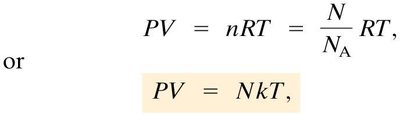 Gas molecules in a box