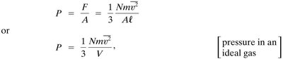 Kinetic energy and temperature equations