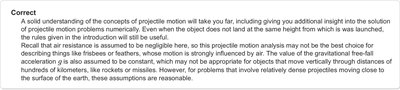 Conceptual understanding of projectile motion