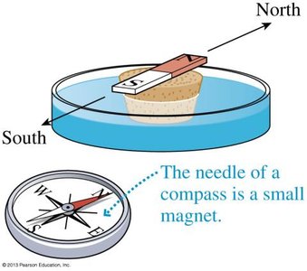 Compass needle as a small magnet