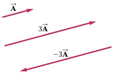 Multiplying vectors by scalars