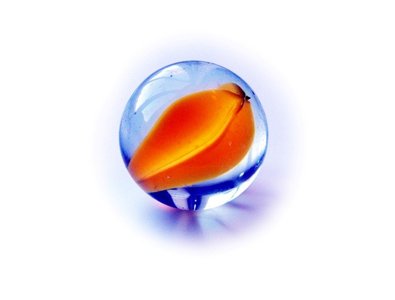 Glass marble as an example of a solid