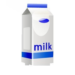Milk carton as an example of a liquid