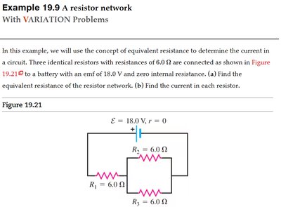 Example 19.9: Resistor network