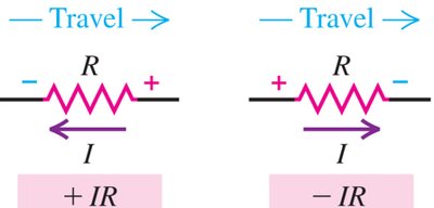 Kirchhoff's loop rule for resistors