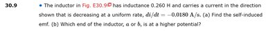Inductor with current direction
