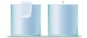 Ice melting in a cup