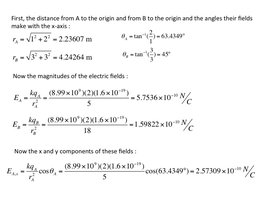 Electric field calculation steps