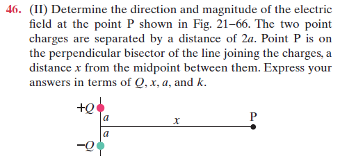 Dipole and field point P