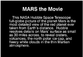 Mars' surface features