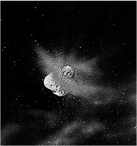 Dominance of largest planetary bodies in the solar nebula