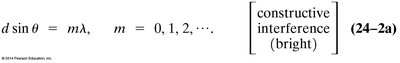 Equation for constructive interference