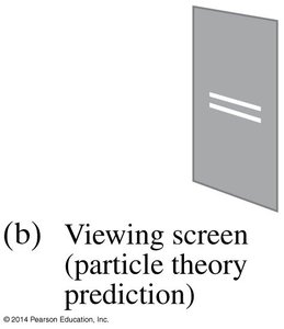 Predicted pattern by particle theory (no interference)