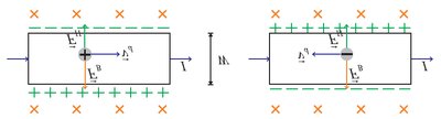 Electric and magnetic forces on a current carrier in Hall effect