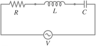 Series LRC circuit diagram