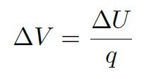 Potential difference formula