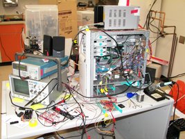 Scientists working in a laboratory