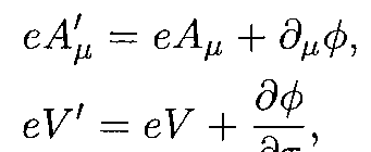 Gauge transformation equations