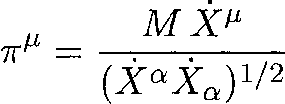 Kinetic momentum in terms of mass and velocity