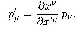 Transformation of momentum