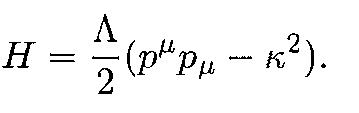 Hamiltonian for unconstrained theory
