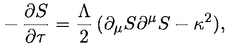 Hamilton-Jacobi equation