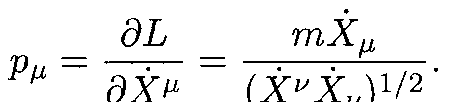 Canonical momentum equation