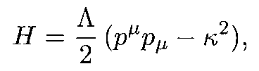 Hamiltonian for unconstrained theory