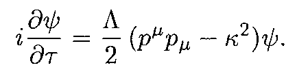 Schrödinger equation in tau