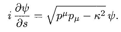 Schrödinger equation in s