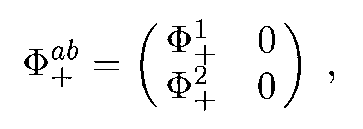 Spinor matrix representation 1