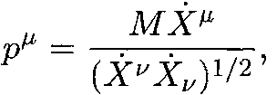 Momentum in terms of mass and velocity